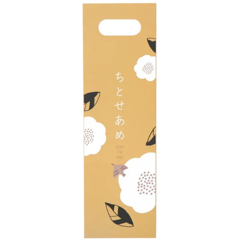 FÖRNE 千歳飴袋 椿と葉 ちとせあめ 袋のみ 七五三 撮影用 小物