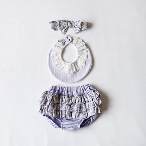mocmof おめかしギフトセット レース 622-476161 ベビー ブルマ フリル3点セット モクモフ
