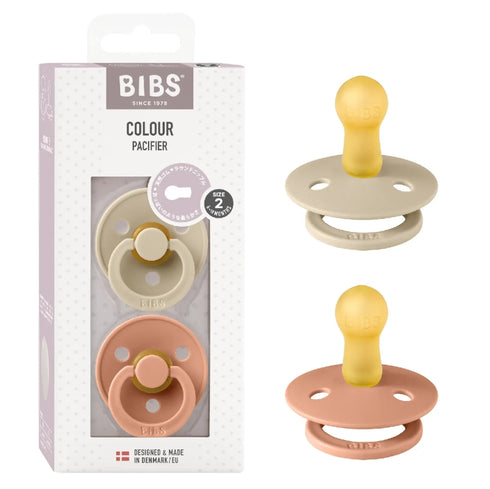 BIBS おしゃぶり2個入 天然ゴム 北欧 サイズ 1 サイズ 2 ビブス