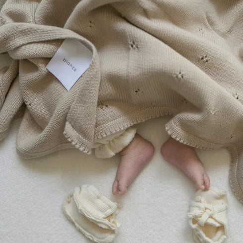 blanco blanket gift ベビーギフトセット 出産祝い ベビー ニットブランケット おくるみ ブランコ