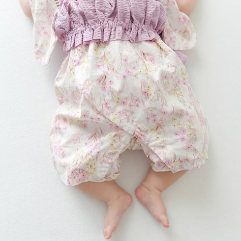 mocmof 帯付き浴衣ロンパース 女の子 70cm 80cm 90cm 622-660073