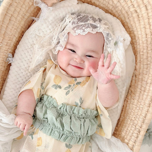 mocmof 帯付き浴衣ロンパース 女の子 70cm 80cm 90cm 622-660073