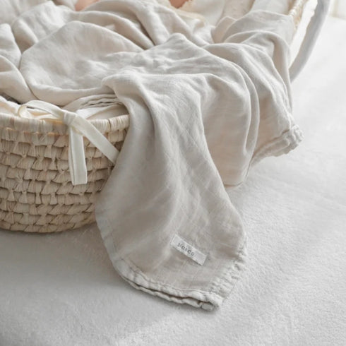 blanco ベビーブランケット おくるみ 120×120cm swaddle blanket 無地 赤ちゃん ブランコ