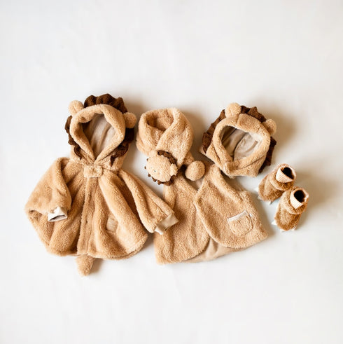 mocmof ぬいぐるみケープ ベビー服 上着 防寒具 70cm 80cm 90cm モクモフ