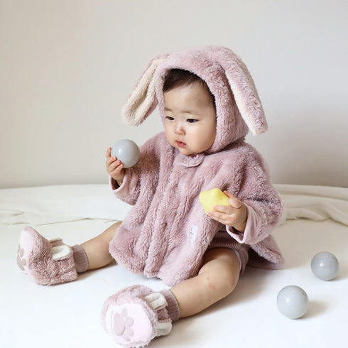 mocmof ぬいぐるみケープ ベビー服 上着 防寒具 70cm 80cm 90cm モクモフ