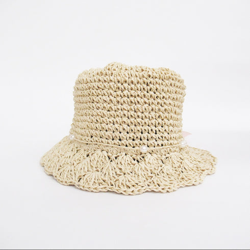 F.O. TOYBOX 折りたたみ ペーパーハット 帽子 48-50cm 女の子 麦わら帽子