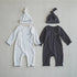 blanco mellow rompers ベビーロンパース 帽子付き 0-3ヶ月