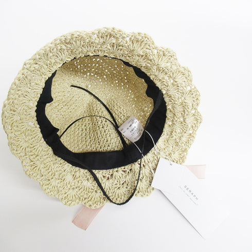 F.O. TOYBOX 折りたたみ ペーパーハット 帽子 48-50cm 女の子 麦わら帽子