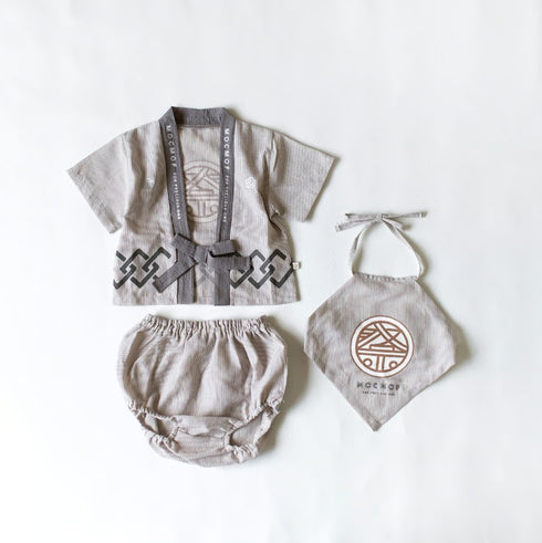 mocmof お祭りはっぴ 3Pセット ベビー 622-566144 法被 甚平 夏祭り モクモフ