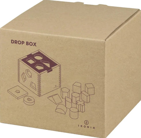 IKONIH ドロップボックス 型はめおもちゃ 国産ひのき 無塗装 アイコニー