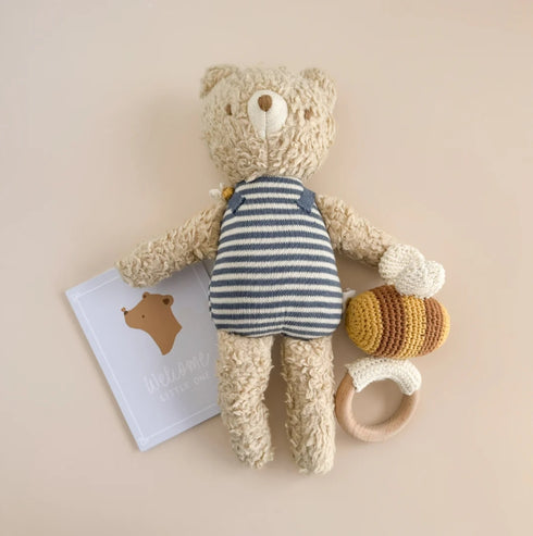 The Blueberry Hill プラッシュトイ&ラトル ギフトセット くま うさぎ ブルーベリーヒル