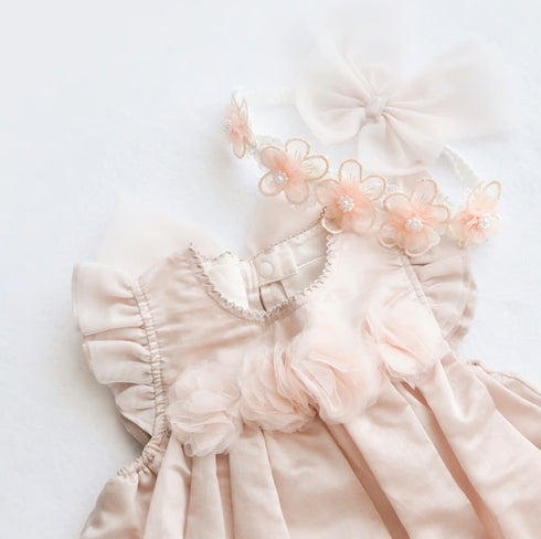 coto cotte シアーコサージュボディドレス ベビードレス ベビー服 722-650001 コトコト