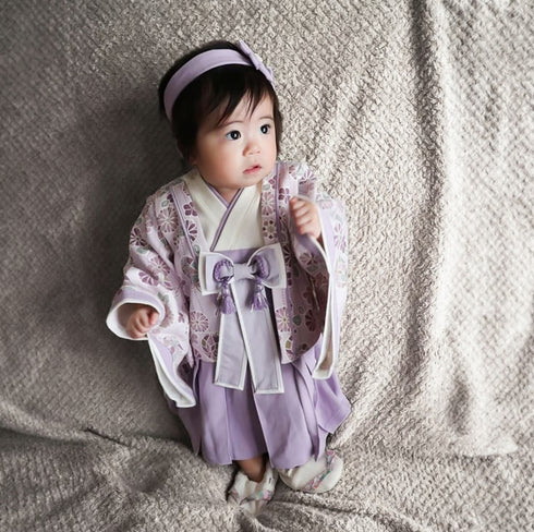 mocmof ベビー 十二単袴ドレス プレミアム ベビー袴 女の子 622-456026K 70cm 80cm 90cm 着物 節句 お祝い お正月 モクモフ