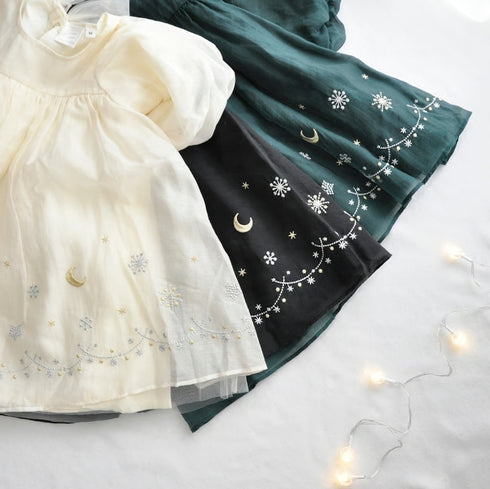 coto cotte 裾刺繍シアーパフワンピ 女の子 ワンピース チュール ハロウィン パーティー722-471056 コトコト