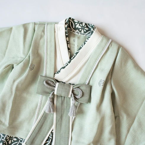 mocmof ベビー 袴ロンパース プレミアム 男の子 622-556002 70cm 80cm 90cm 着物 節句 お祝い お正月 モクモフ