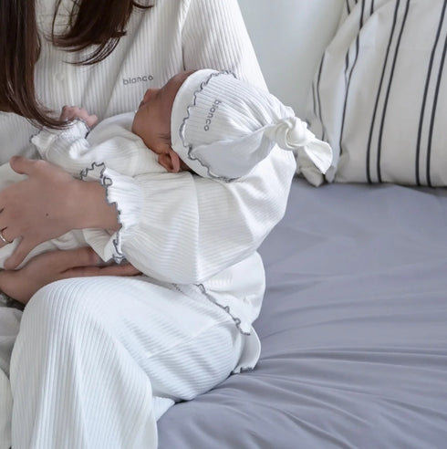 blanco mellow rompers ベビーロンパース 帽子付き ママとお揃い♪ 0-3ヶ月