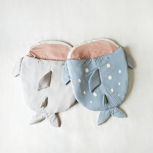 mocmof ひやとろ 水族館 サメ くじら ねぶくろ ベビー布団 お昼寝布団 622-564173 モクモフ