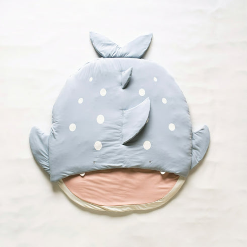 mocmof ひやとろ 水族館 サメ くじら ねぶくろ ベビー布団 お昼寝布団 622-564173 モクモフ