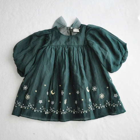 coto cotte 裾刺繍シアーパフワンピ 女の子 ワンピース チュール ハロウィン パーティー722-471056 コトコト