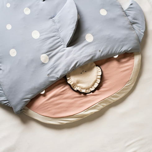 mocmof ひやとろ 水族館 サメ くじら ねぶくろ ベビー布団 お昼寝布団 622-564173 モクモフ