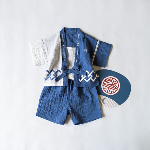 mocmof ベビーはっぴ 3Pセット 法被 お祭り 622-566145 モクモフ