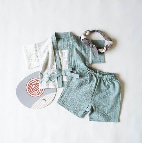 mocmof ベビーはっぴ 3Pセット 法被 お祭り 622-566145 モクモフ