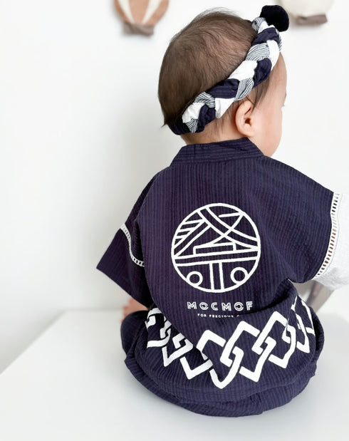 mocmof ベビーはっぴ 3Pセット 法被 お祭り 622-566145 モクモフ