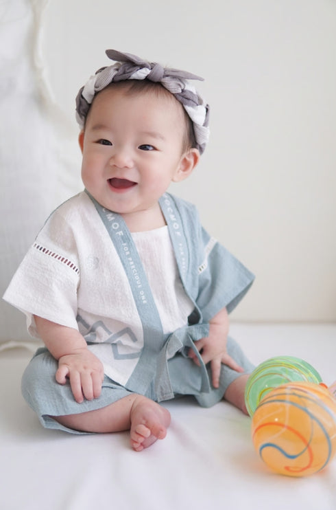 mocmof ベビーはっぴ 3Pセット 法被 お祭り 622-566145 モクモフ