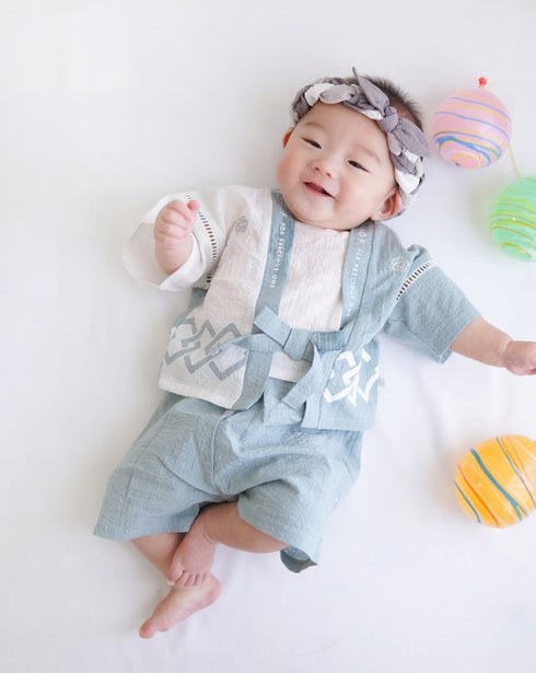 mocmof ベビーはっぴ 3Pセット 法被 お祭り 622-566145 モクモフ