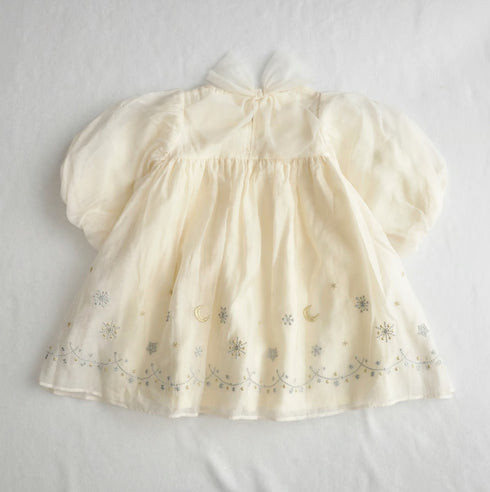 coto cotte 裾刺繍シアーパフワンピ 女の子 ワンピース チュール ハロウィン パーティー722-471056 コトコト