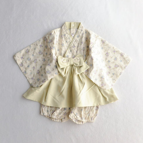 coto cotte ベビー袴 はかまミルキースーツ 722-651026 ベビー服 和服 花柄 着物 コトコト