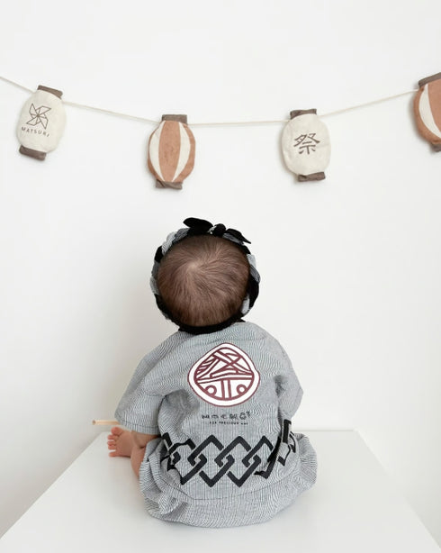 mocmof お祭りはっぴ 3Pセット ベビー 622-566144 法被 甚平 夏祭り モクモフ