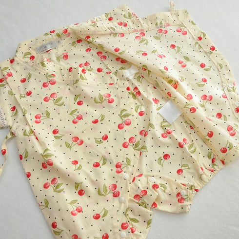 coto cotte 帯つき 甚平ロンパース 小花柄 ベビー 浴衣 夏祭り 722-566056 コトコト