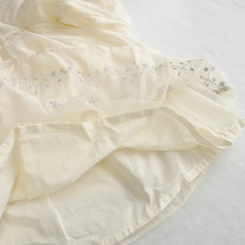 coto cotte 裾刺繍シアーパフワンピ 女の子 ワンピース チュール ハロウィン パーティー722-471056 コトコト