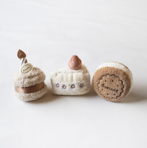 mocmof バースデーケーキ ブロック 布製おもちゃ おままごと 622-576205 モクモフ