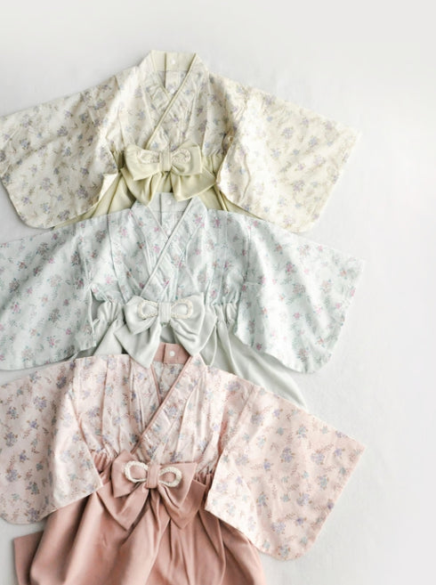 coto cotte ベビー袴 はかまミルキースーツ 722-651026 ベビー服 和服 花柄 着物 コトコト