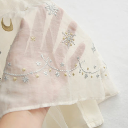 coto cotte 裾刺繍シアーパフワンピ 女の子 ワンピース チュール ハロウィン パーティー722-471056 コトコト