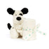 Jellycat BabyBashful Black & Cream Puppy Soother わんこ 犬 タオル スーザー ジェリーキャット