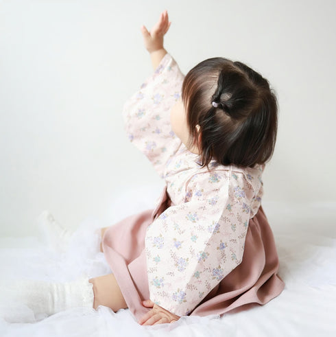 coto cotte ベビー袴 はかまミルキースーツ 722-651026 ベビー服 和服 花柄 着物 コトコト