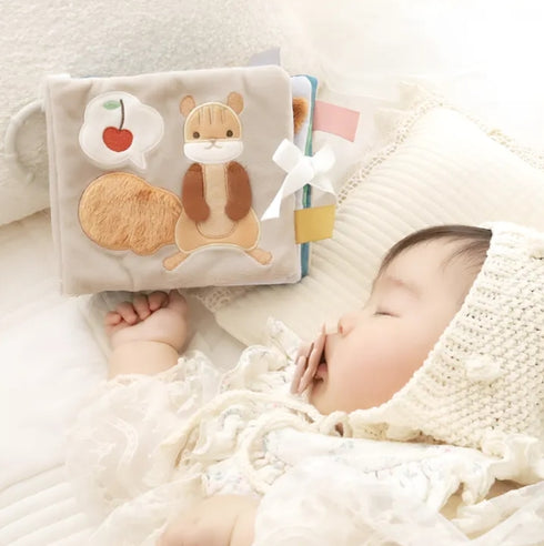 amanoppo えほんとぬいぐるみのセット りすくんとはりねずみくん -出産祝いにおすすめ3点ギフトセット あまのっぽ