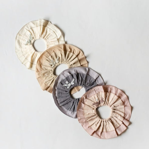 mocmof モスリンガーゼフリルスタイ ベージュ 622-651056 モクモフ