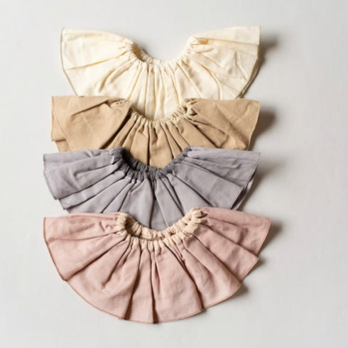 mocmof モスリンガーゼフリルスタイ ベージュ 622-651056 モクモフ