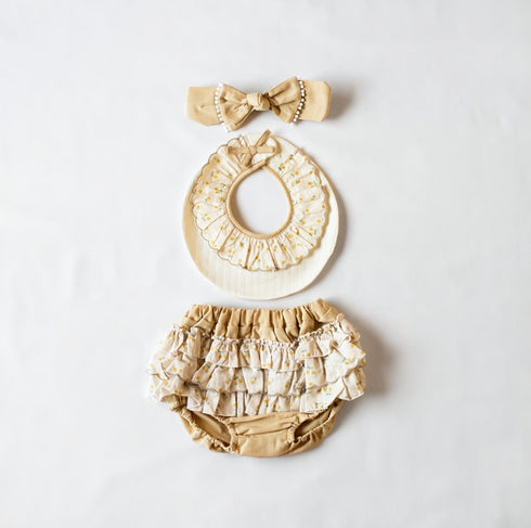 mocmof おめかしギフトセット チェリー フリル 3点セット 622-576201 箱入り モクモフ