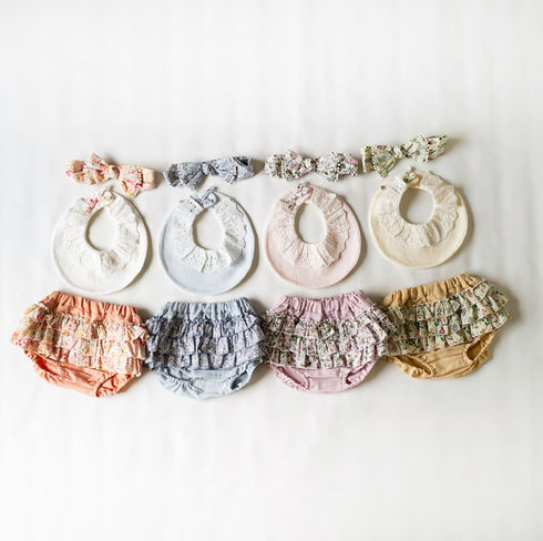 mocmof おめかしギフトセット レース ベビーフリル3点セット 622-466081 モクモフ