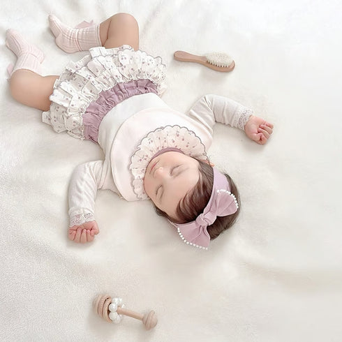 mocmof おめかしギフトセット チェリー フリル 3点セット 622-576201 箱入り モクモフ