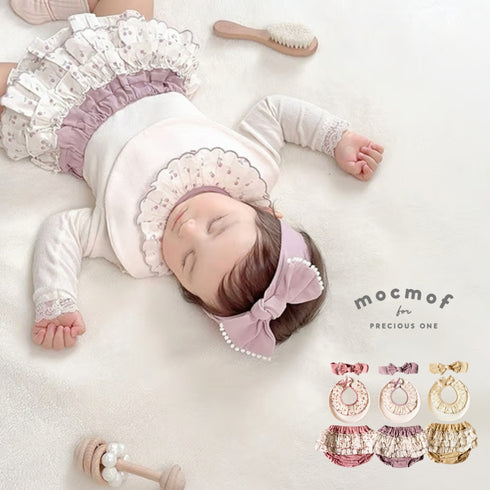 mocmof おめかしギフトセット チェリー フリル 3点セット 622-576201 箱入り モクモフ