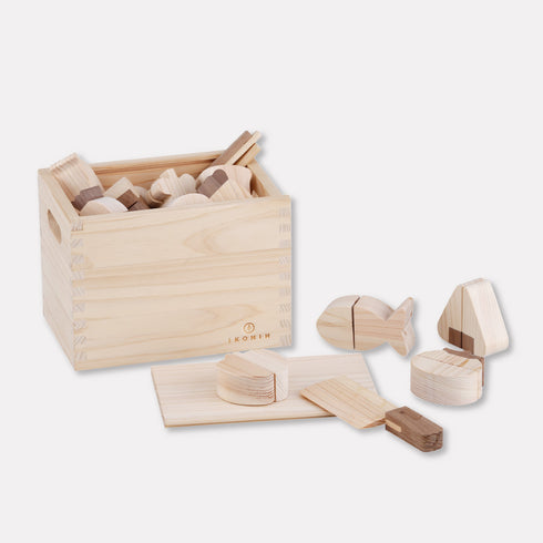 IKONIH ひのきのおもちゃ 食材セット Food set アイコニー