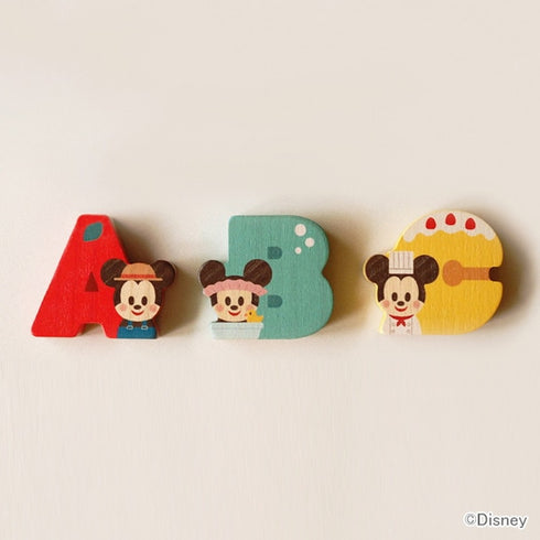 KIDEA アルファベット 26文字セット 英語 ディズニー 木製 つみき キディア