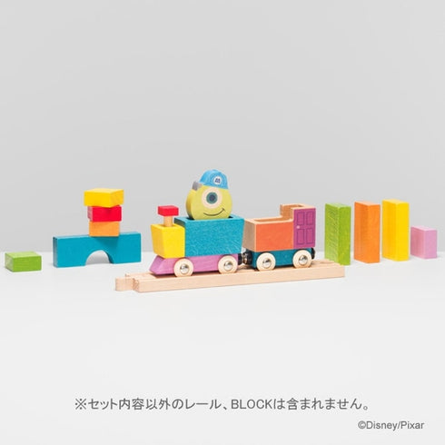 KIDEA TRAIN マイク 木製おもちゃ キディア モンスターズインク ディズニー