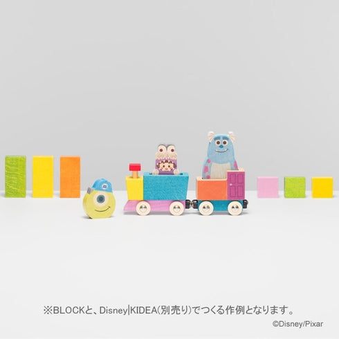 KIDEA TRAIN マイク 木製おもちゃ キディア モンスターズインク ディズニー